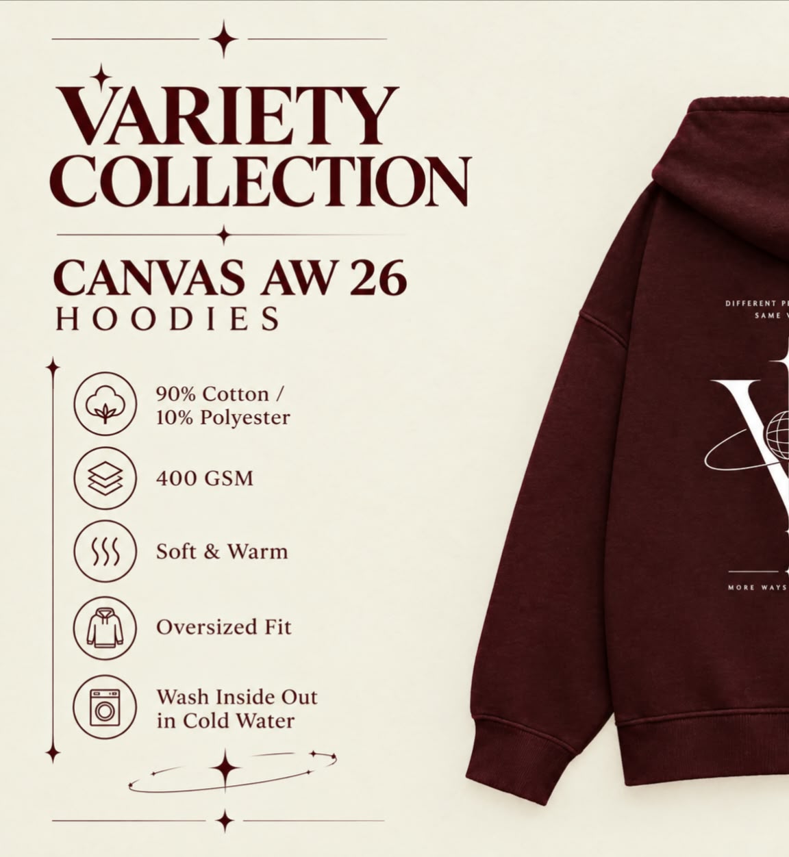 Variety 01 / The Canvas AW 26 Unisex Hoodie